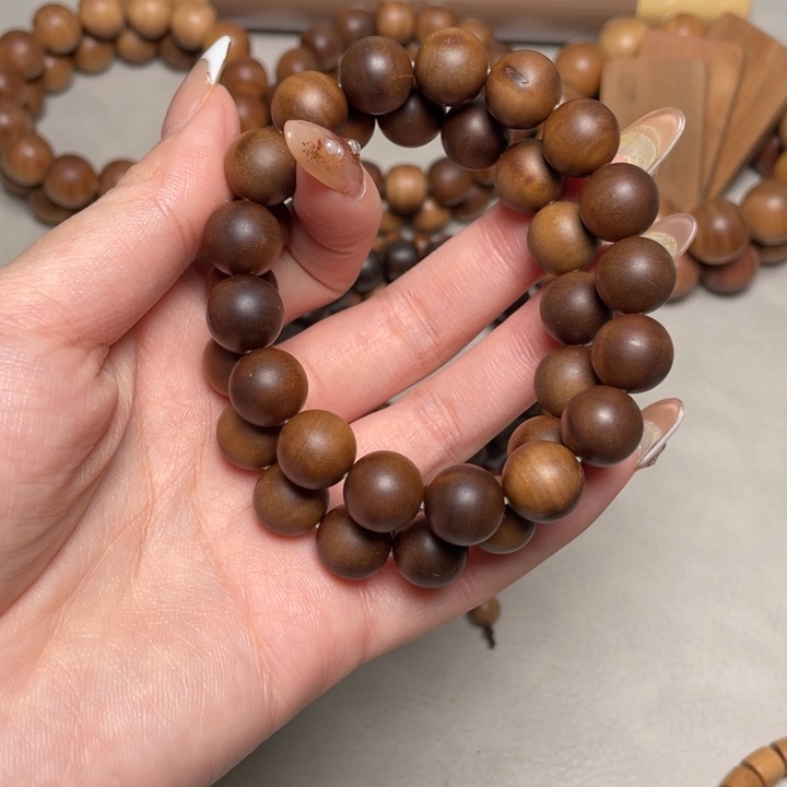 檀香木手串/手链老山檀1.2瑕疵