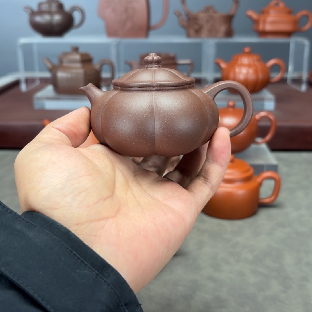 弥***勒茶壶紫砂寒江120CC紫泥