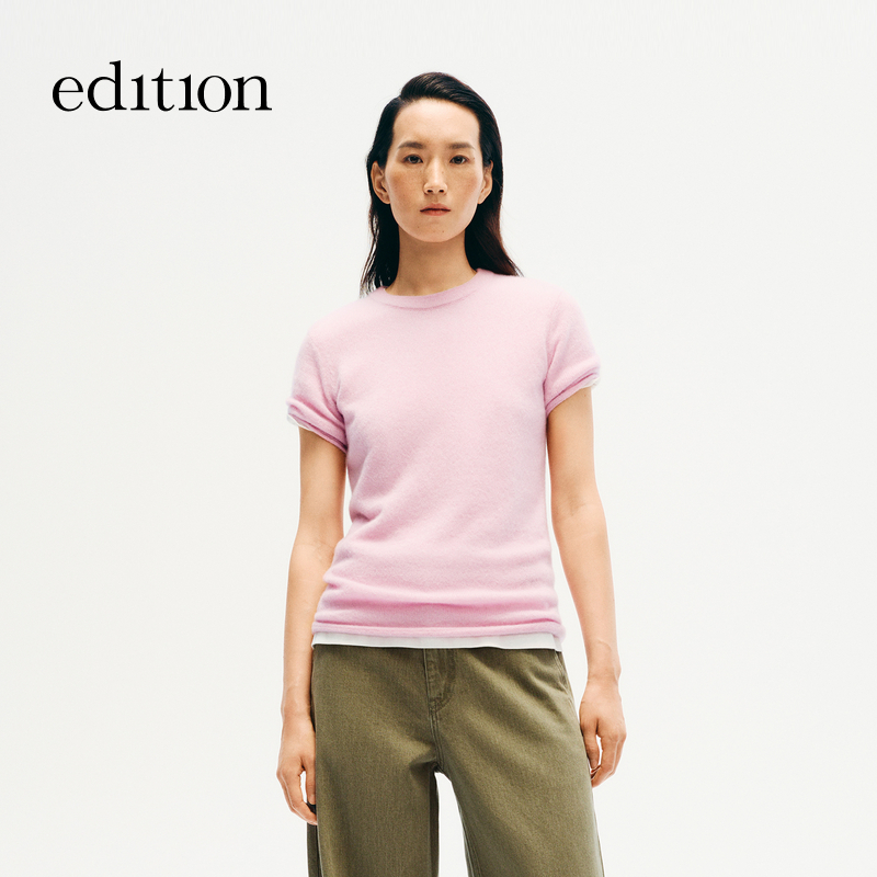 【商场同款】edition2025冬季新款云朵羊绒蚕丝毛衣#EBE4SWT026