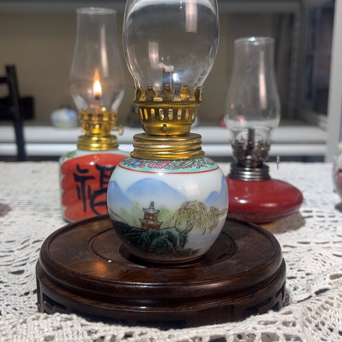 摆件景德镇陶瓷香薰灯