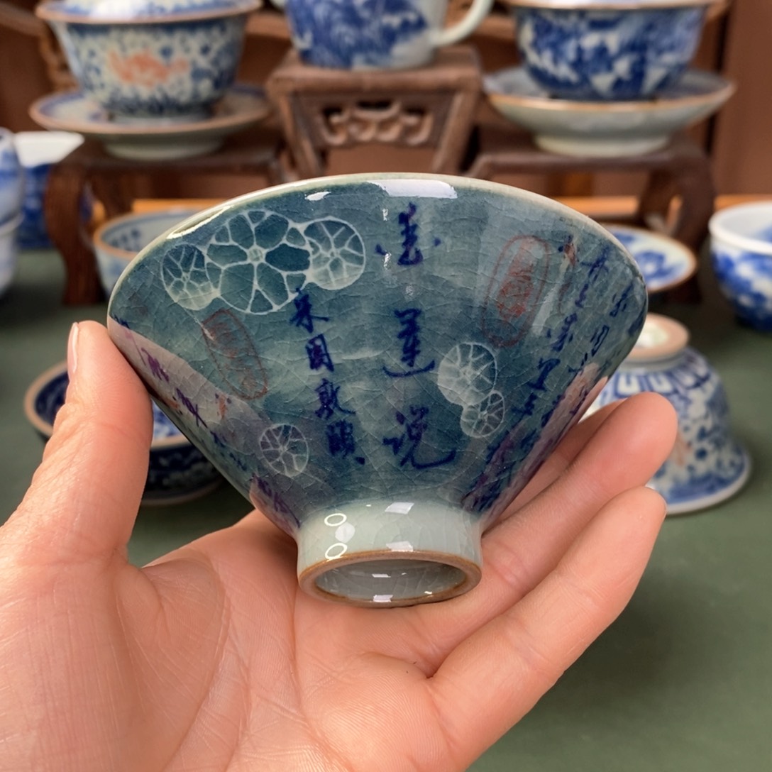 杯景德镇陶瓷手工手绘