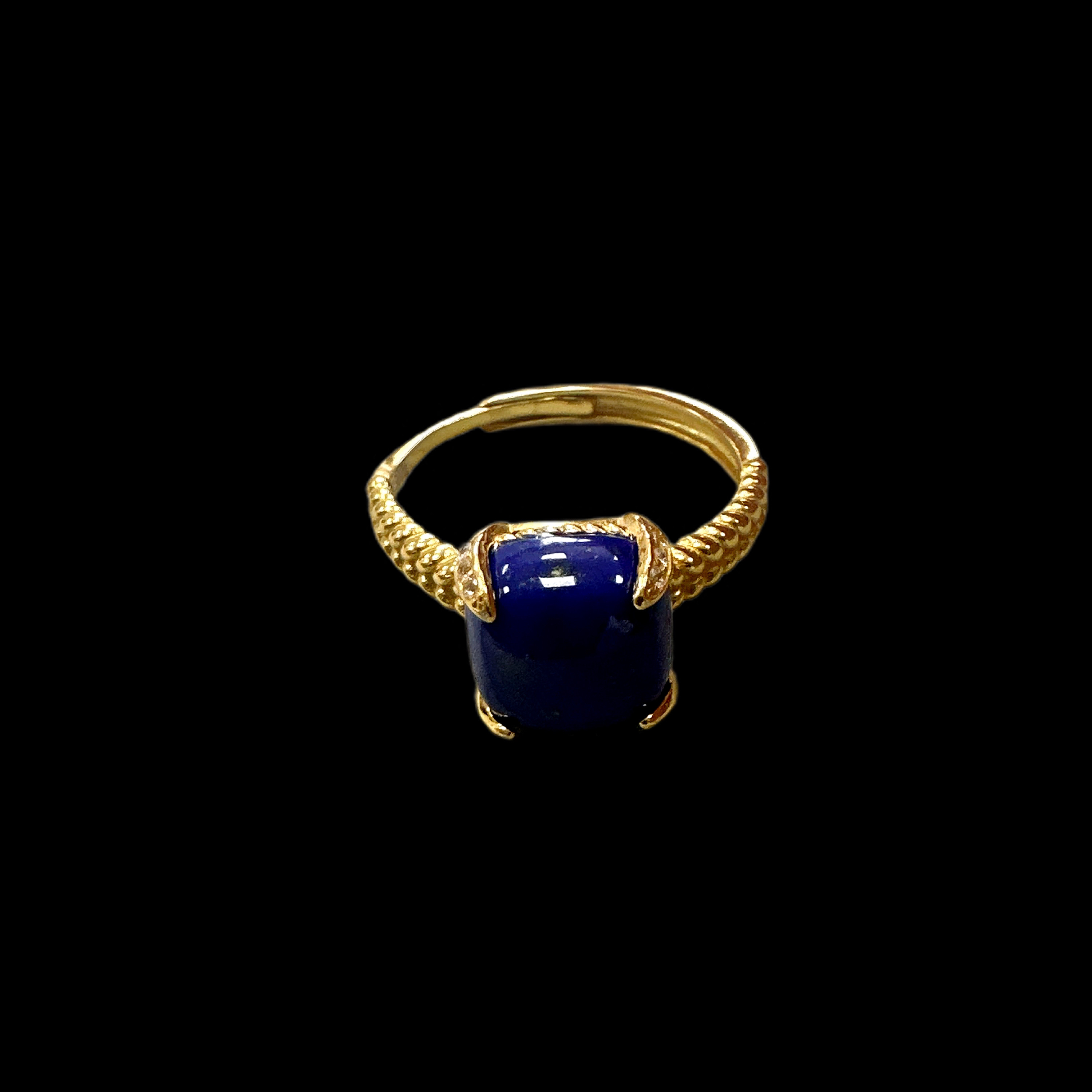 9384-青金石戒指孤品