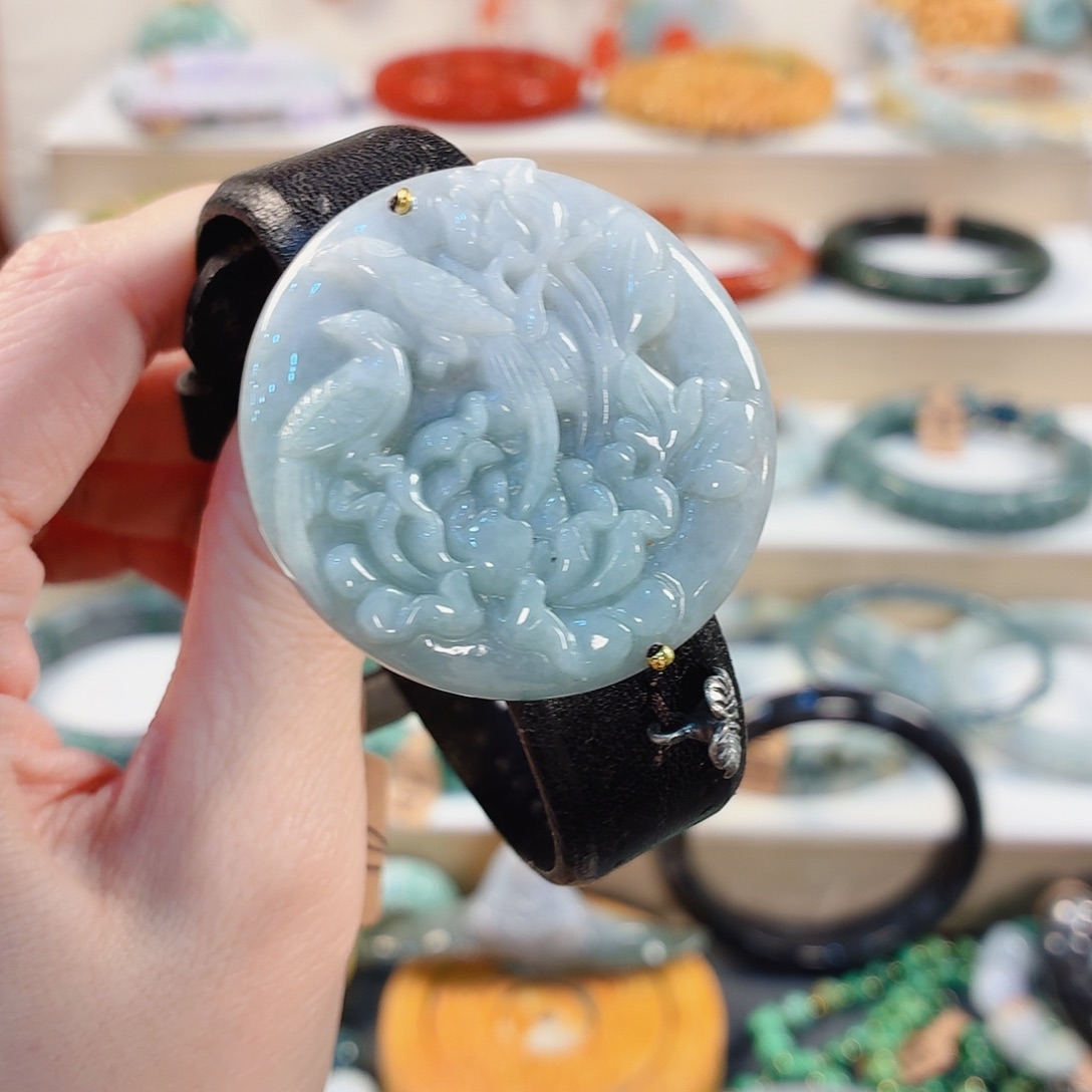 翡翠未镶嵌手链手串