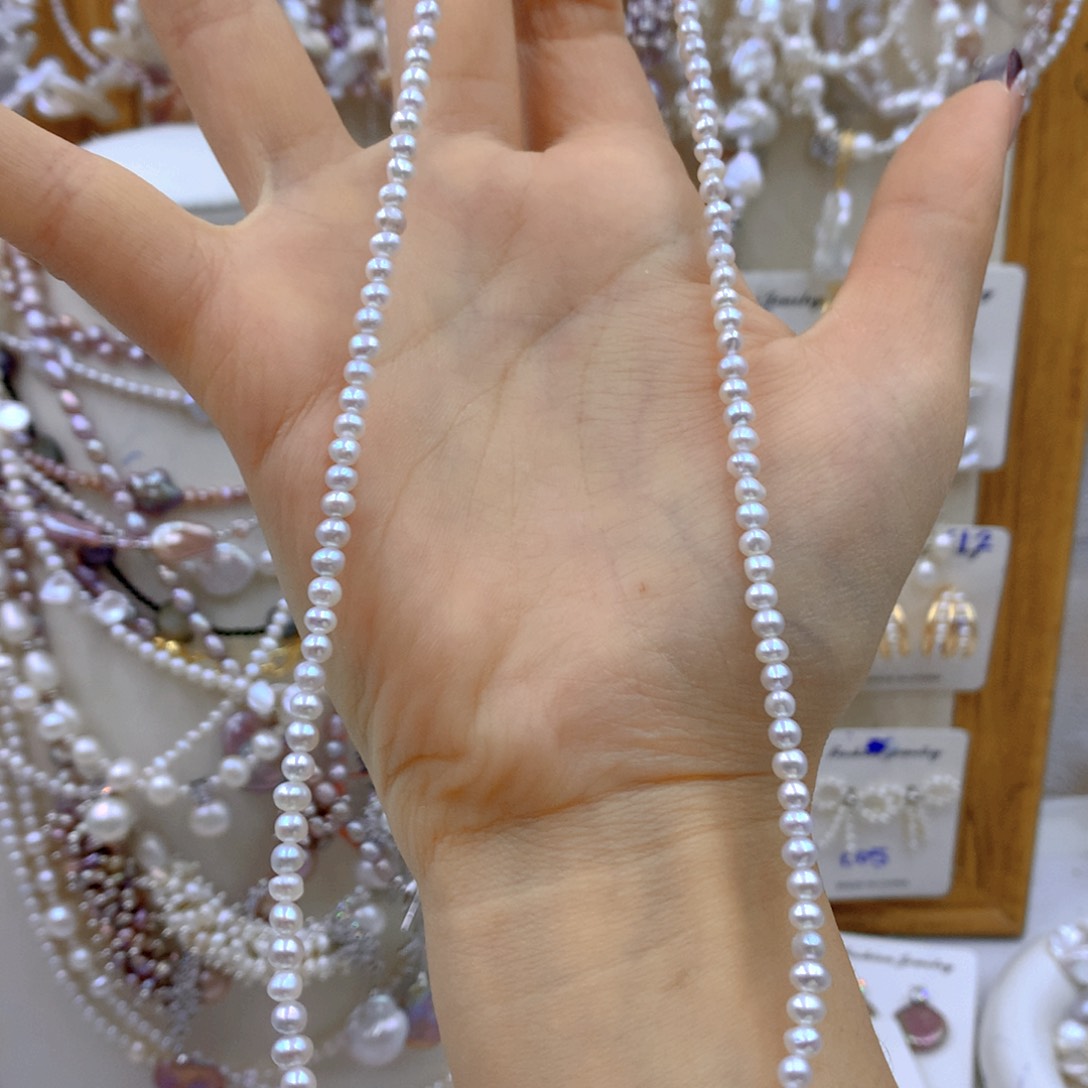 淡水珍珠耳饰银S925镶嵌