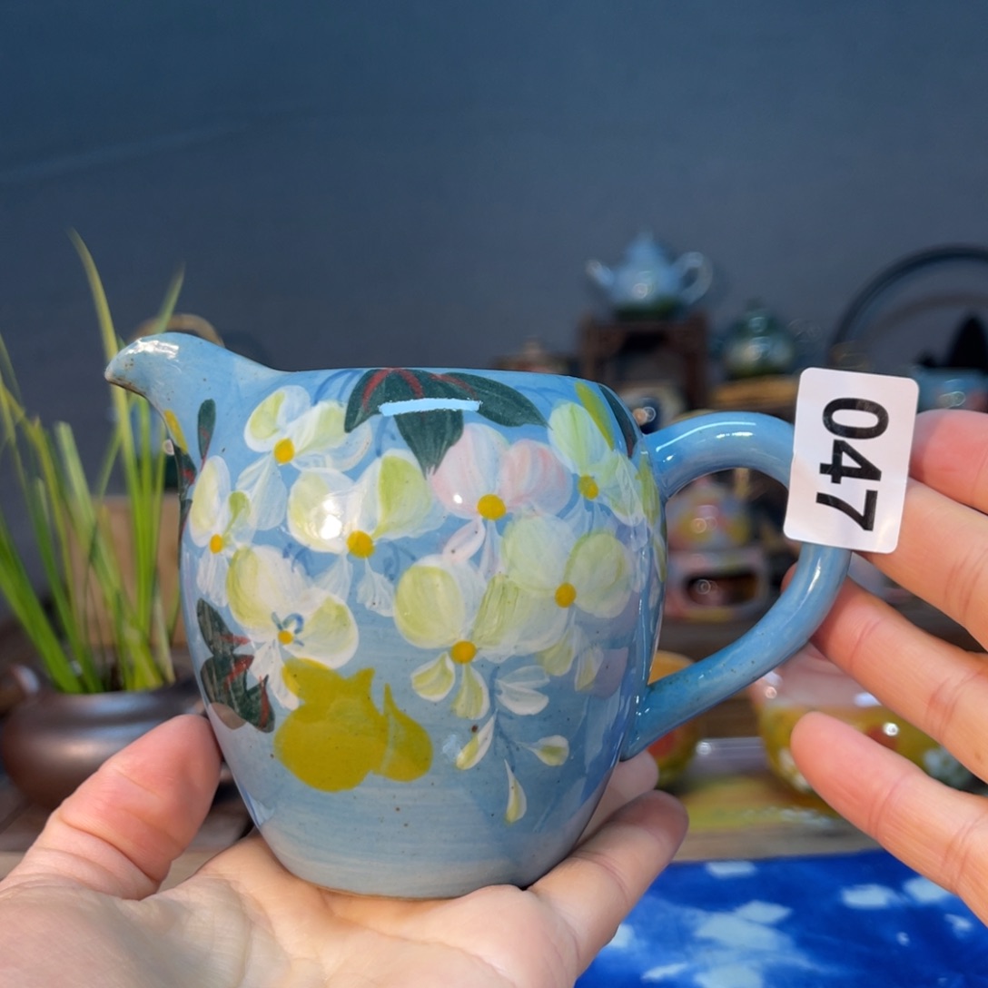 杯素浅陶瓷手工手绘