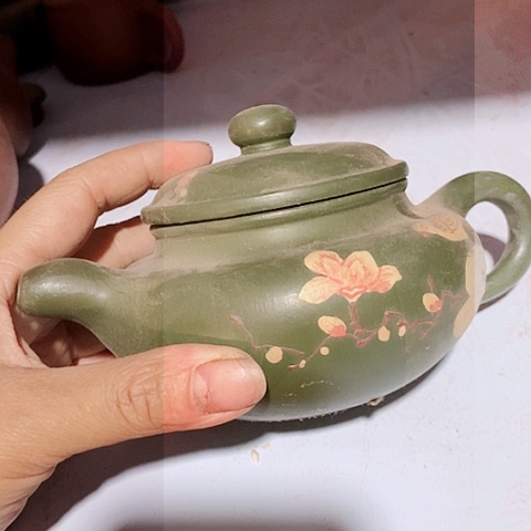 茶杯绿泥宜兴紫砂全手工制作工艺紫砂壶