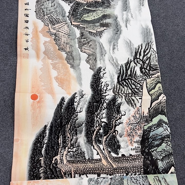 竖款惊喜不断，山水作品