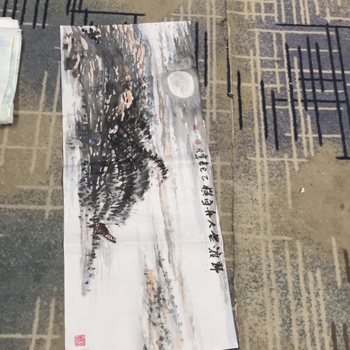 国画100x40尺寸作品1111