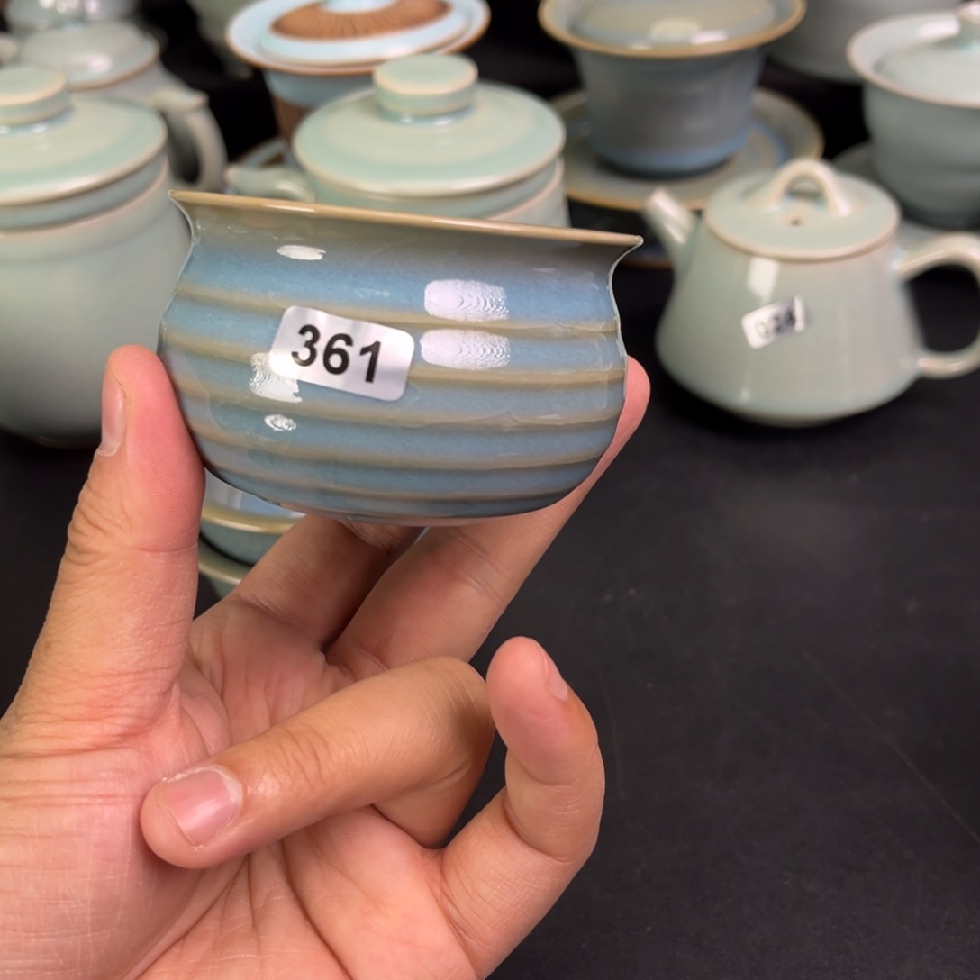 【闪购商品】懶*树炫纹杯汝瓷