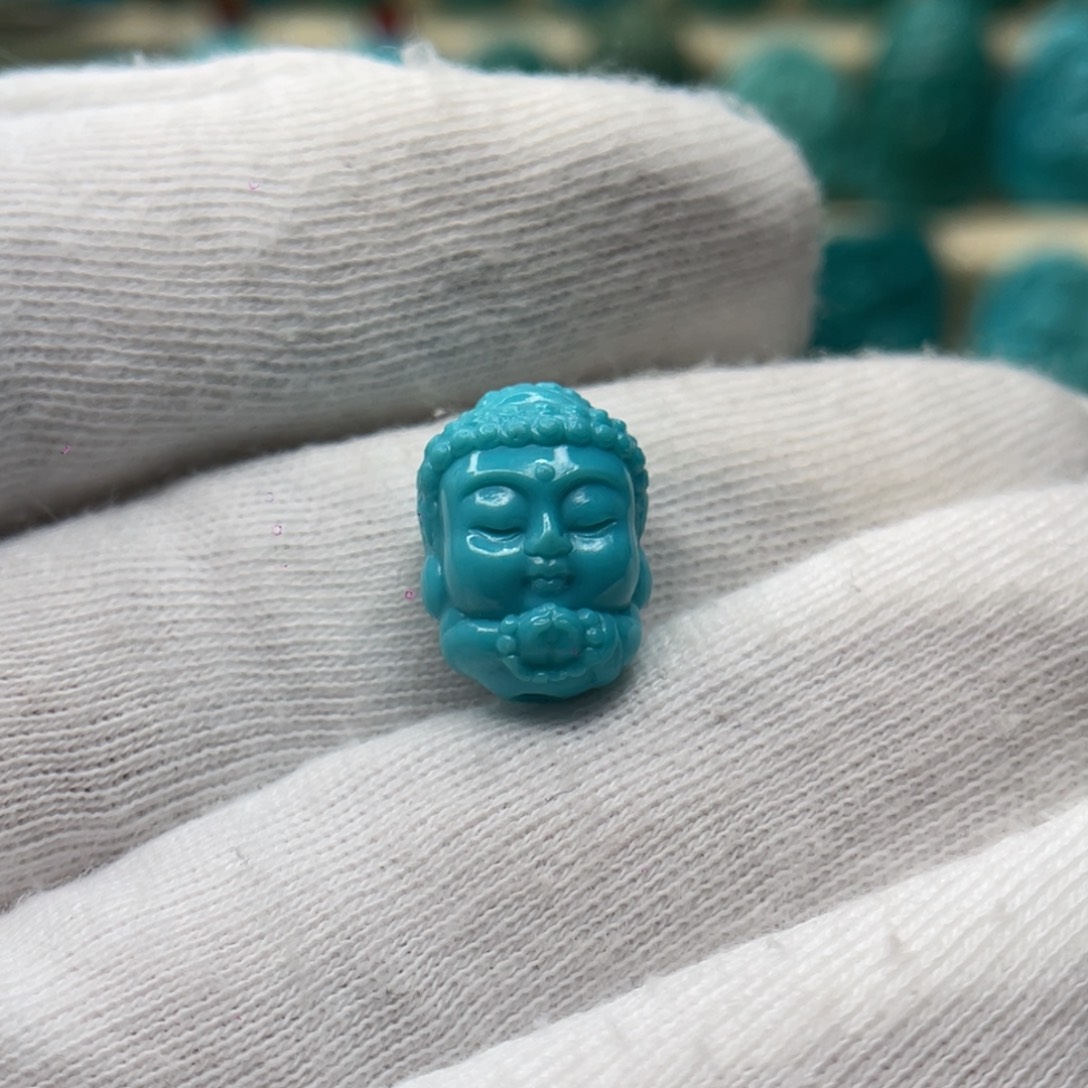 绿松石未镶嵌颈饰卡10.8-14.6-9.8