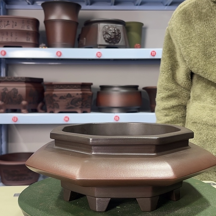 花盆紫砂复古飞碟