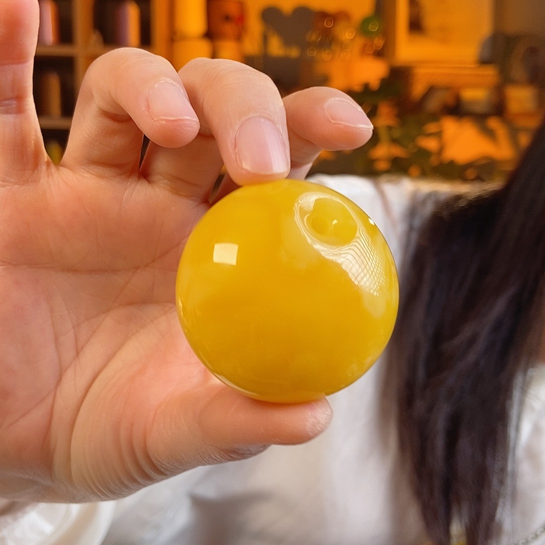 蜜蜡颈饰未镶嵌天然胶皮料蜜蜡吊坠