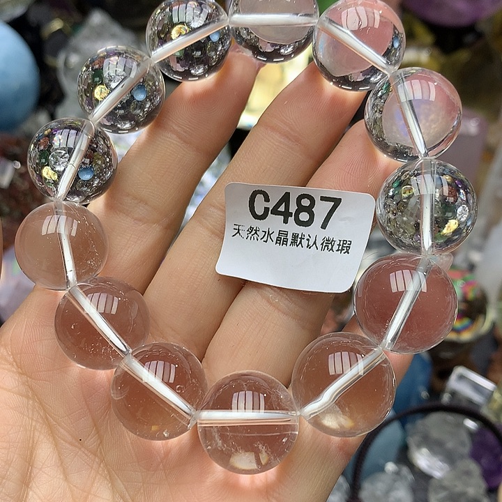 水晶手链18mm+未镶嵌水晶