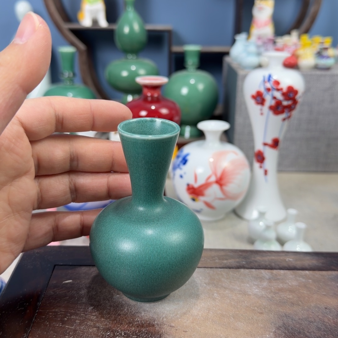 陶瓷手工小花器摆件