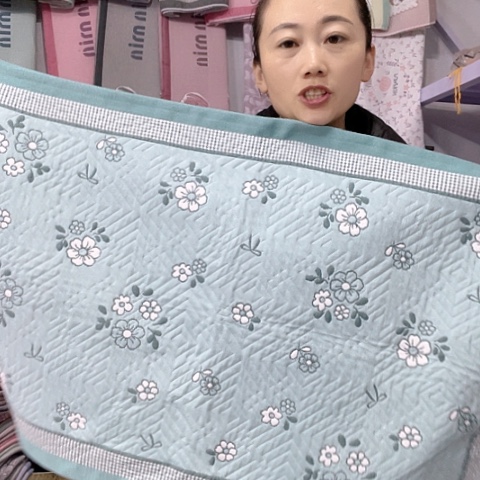 棉特价蓝色微微乡野