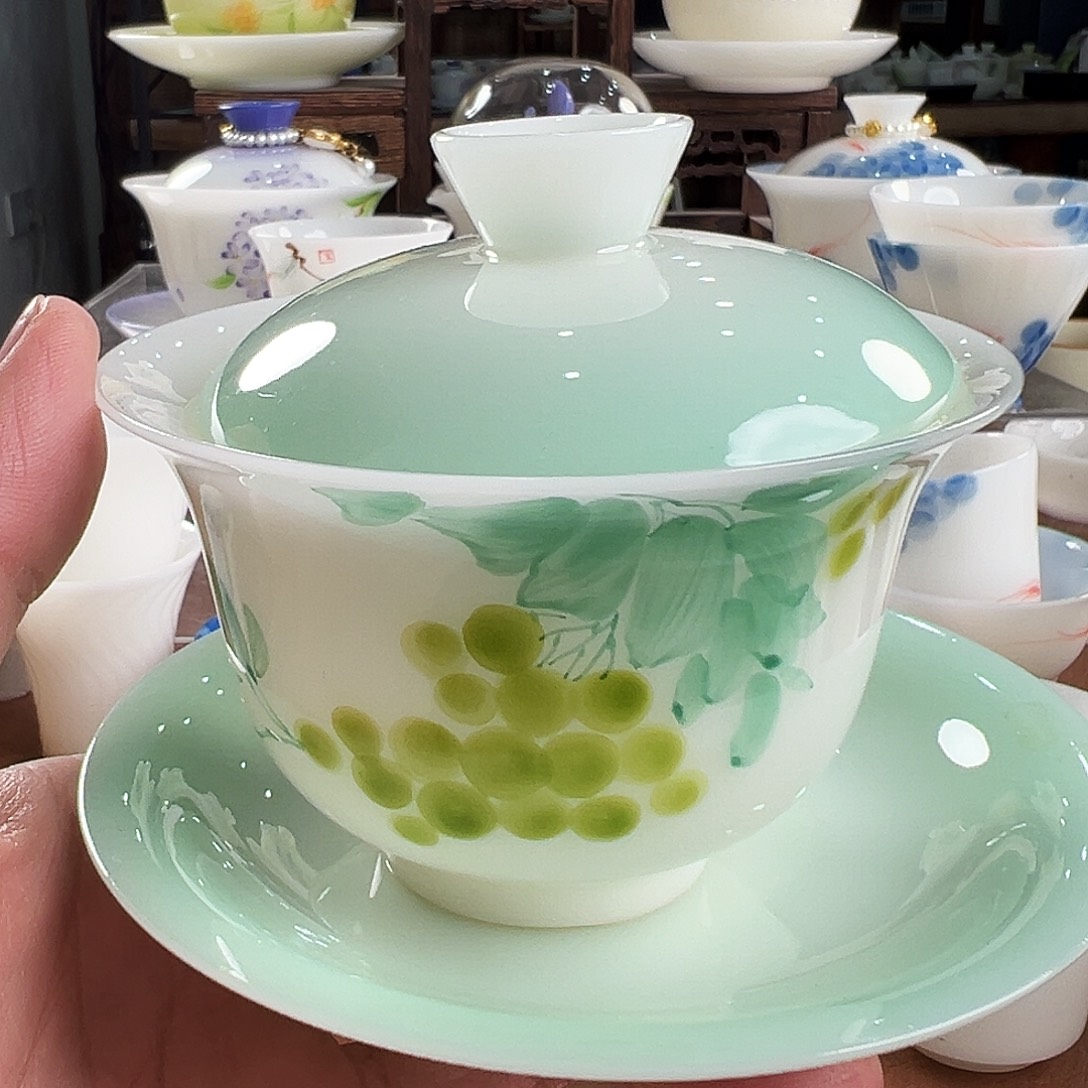 陶杯子璞玉陶瓷茶具系列手绘