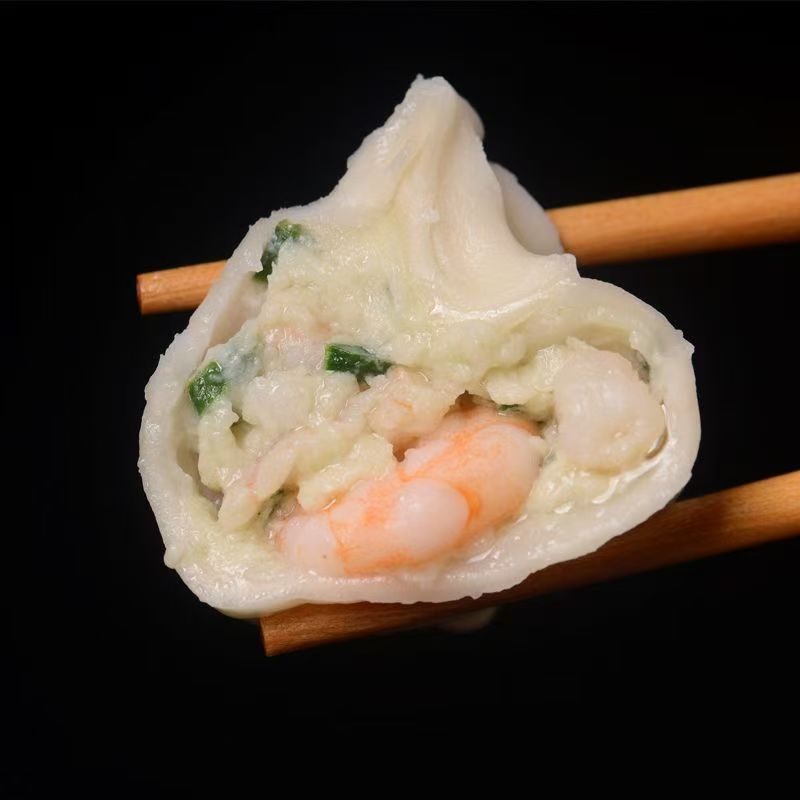 新鲜虾仁纯手工水饺 儿童早餐  500g/袋  顺丰冷链发货