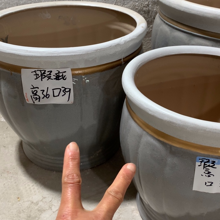 【闪购商品】高温陶瓷花盆默认瑕疵