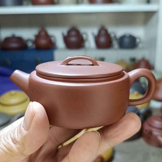 茶壶紫砂原矿清水泥汉瓦130cc半手工