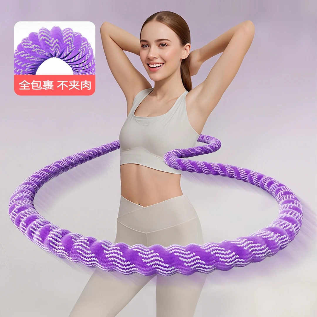 新款软体呼啦圈收不伤腰健身加重女辅助专用神器