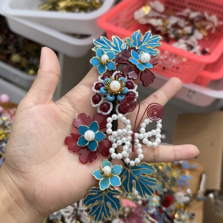 醋酸铁合金鹅毛仿点翠