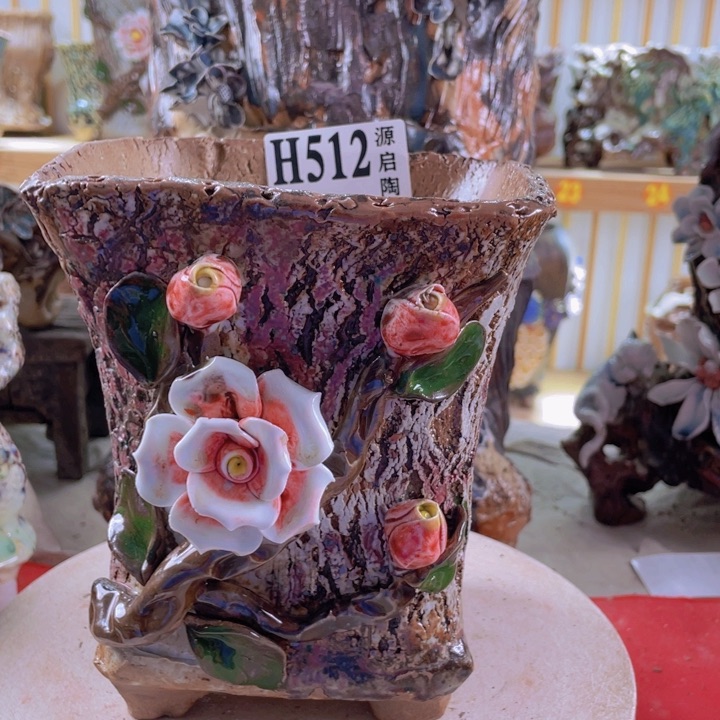 紫砂花瓶景德镇陶瓷512