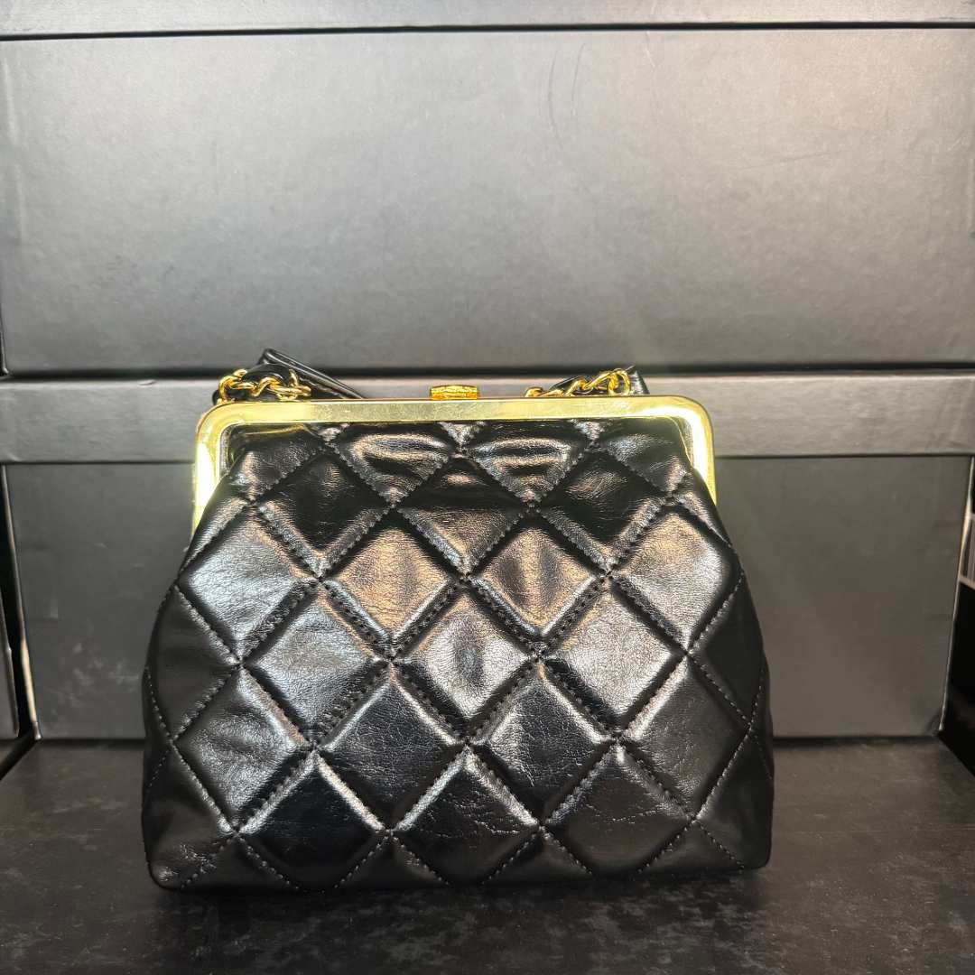 COCO DICV2025新款高端定制时尚女包 蝴蝶 黑红色