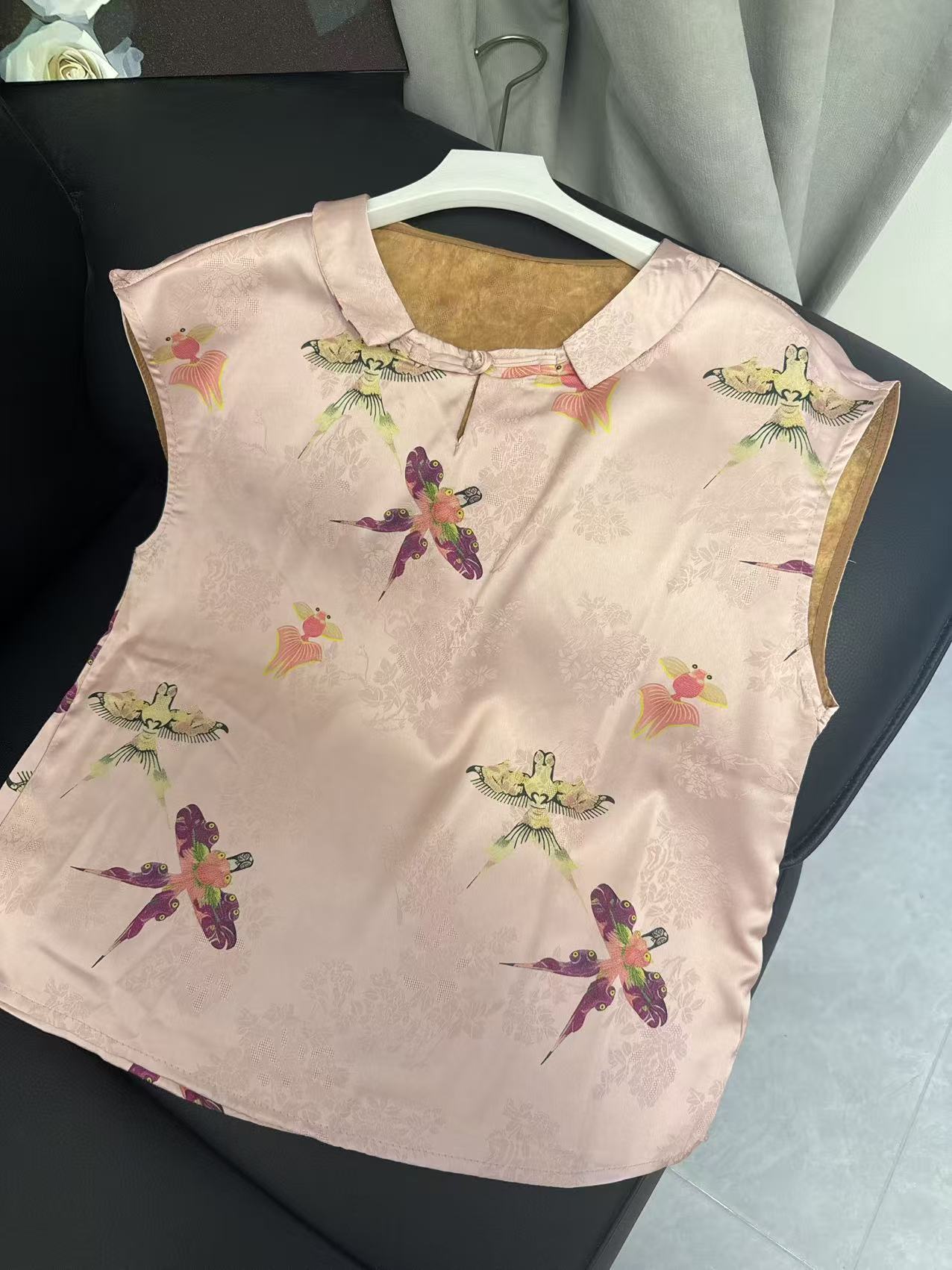 九月   小燕子短袖  新中式简约气质宽松显瘦短袖