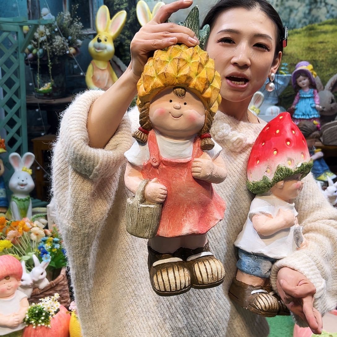 花园摆件红红火火