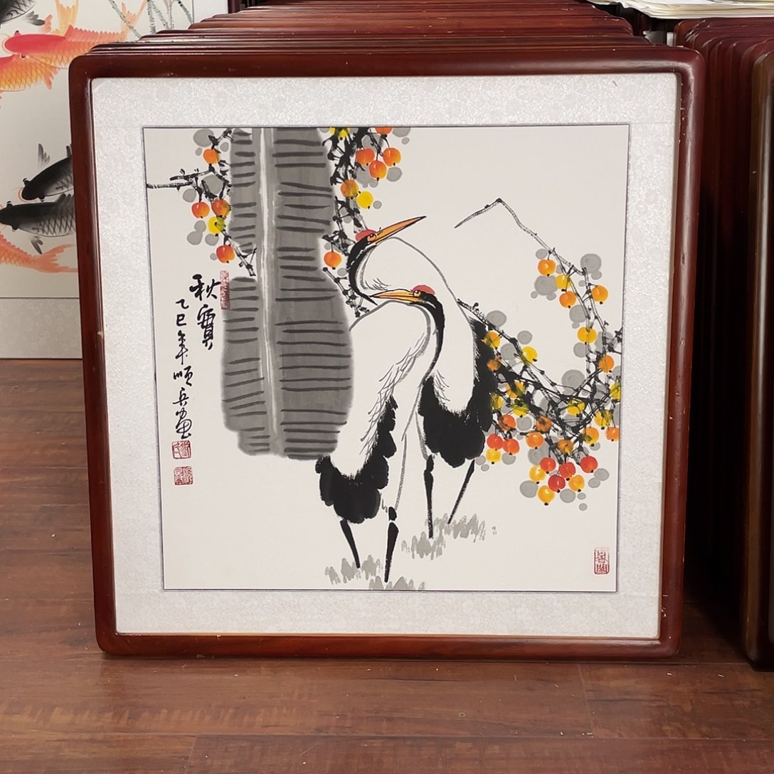 国画带框尺寸63*63厘米
