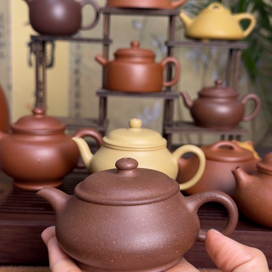 茶壶紫砂临****具原矿底槽清明炉