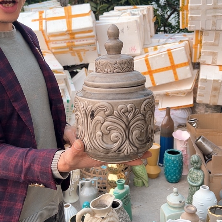 瓶高度27厘米口径11厘米微瑕捡漏