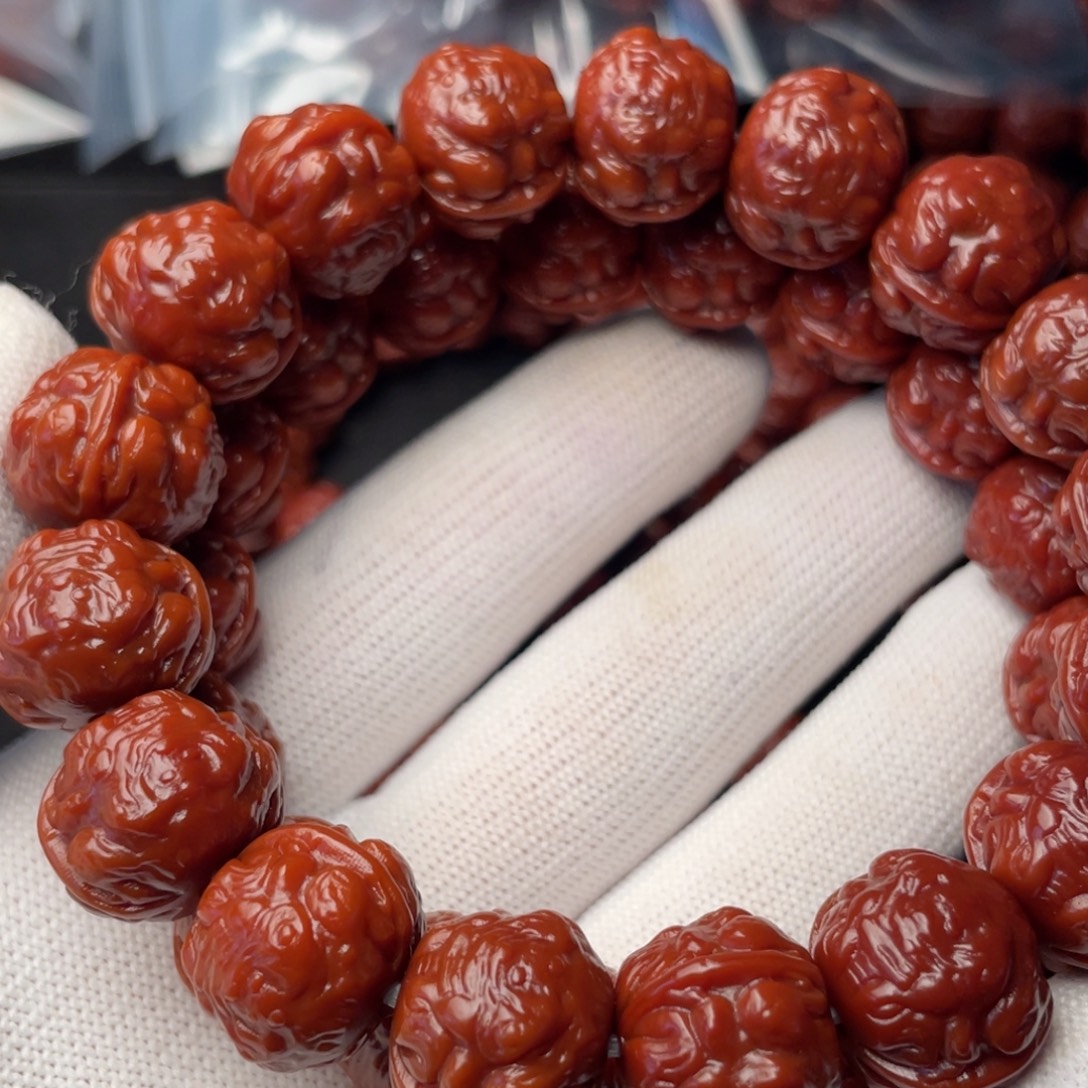 海***川猴头核桃手串蟾王