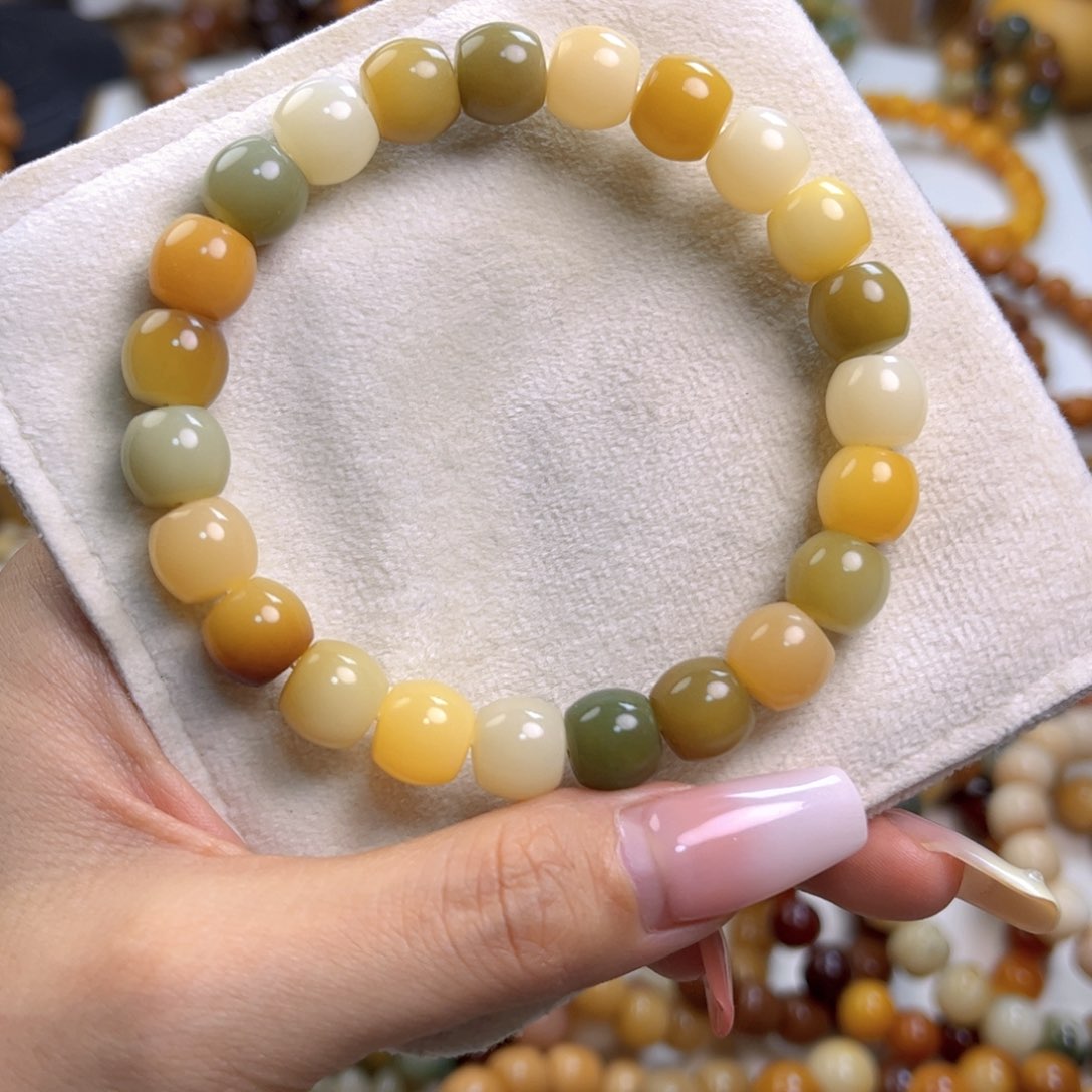 菩提根/象牙果手串小酒桶微瑕