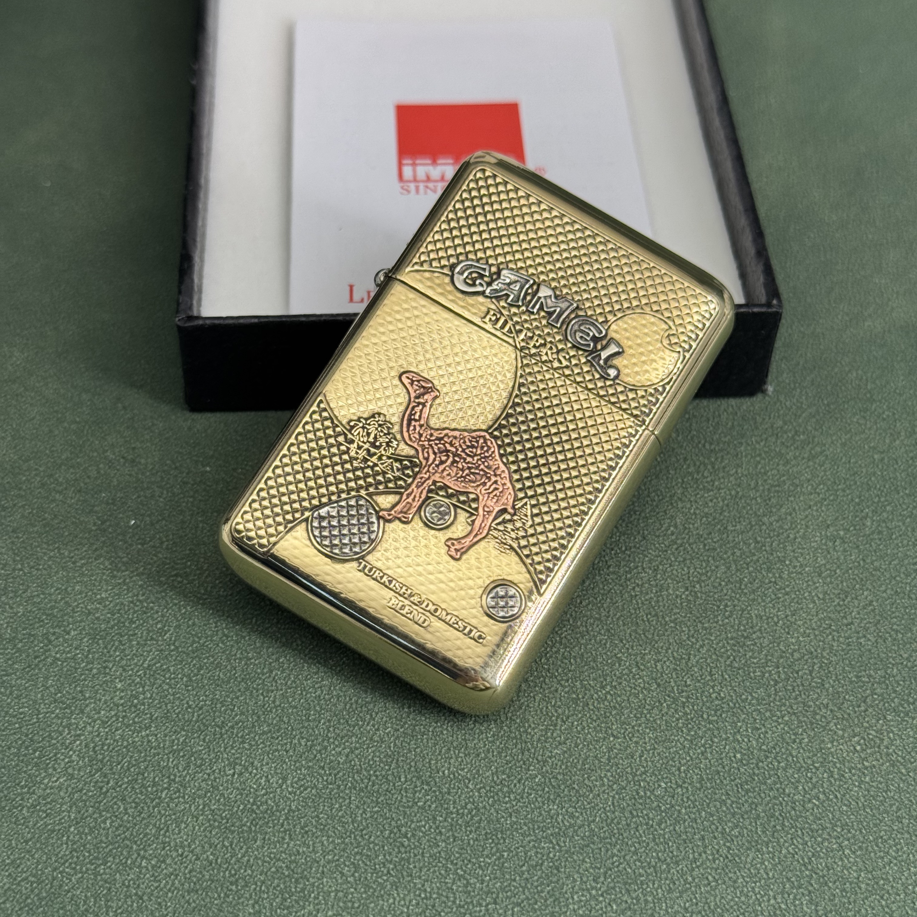 爱酷IMCO 3600黄铜沙漠骆驼 打火机