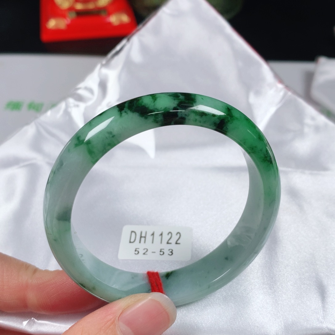 翡翠手镯未镶嵌编号DH1122正圈52-53