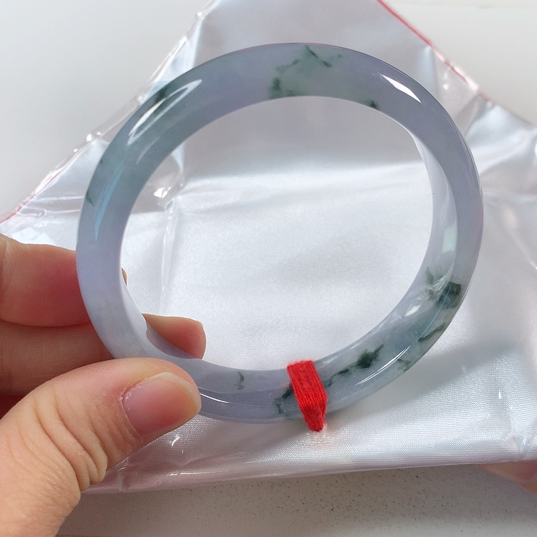 翡翠手镯未镶嵌61+圈口莫奈花园 ①①⑥