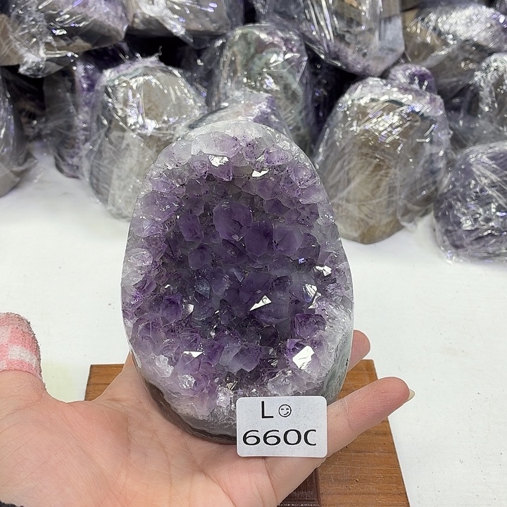 未镶嵌水晶摆件天然紫水晶