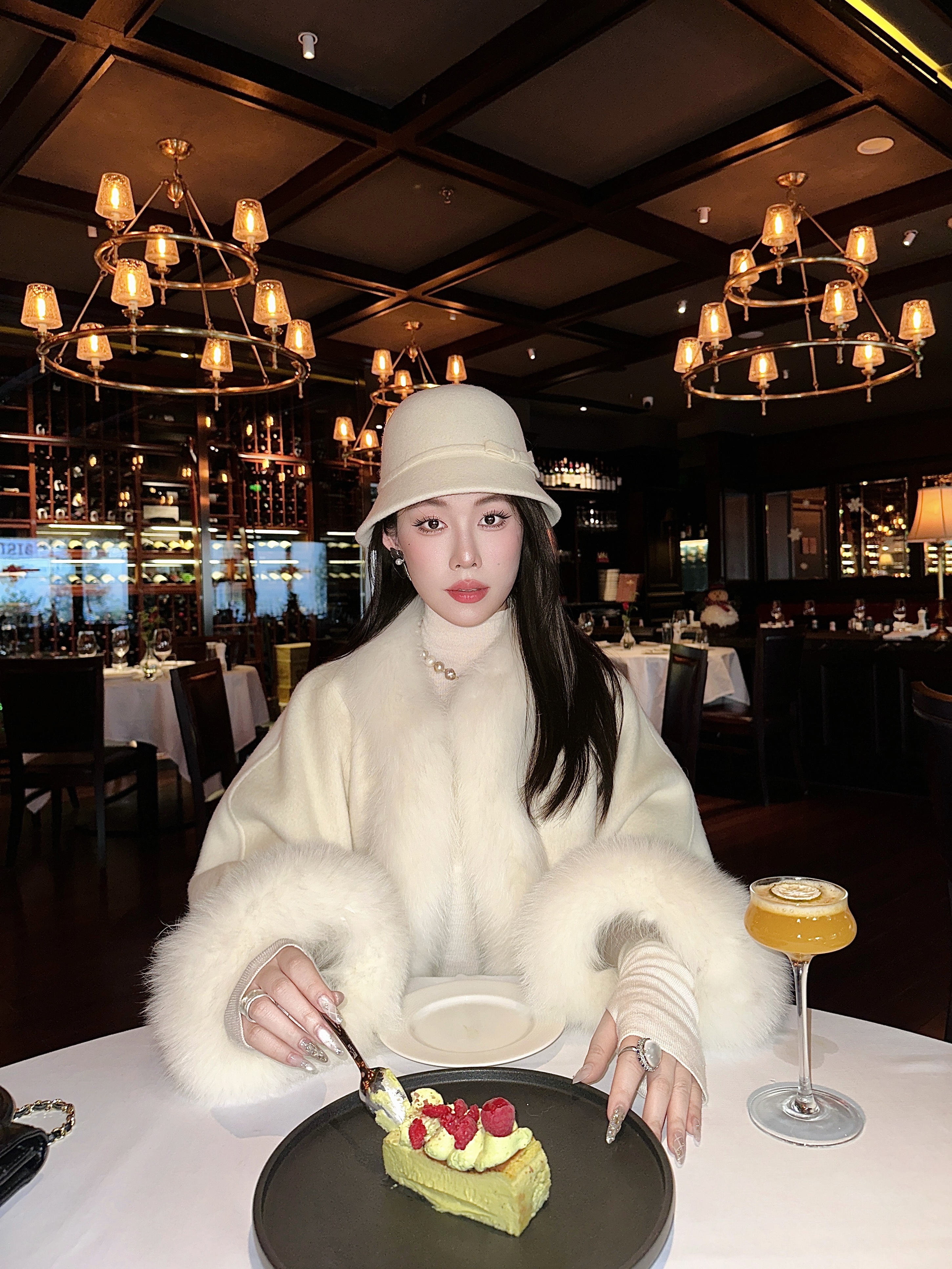 1wEn【摄人心魄】整皮狐狸毛10羊绒90羊毛双面呢羊绒显贵气斗篷大衣