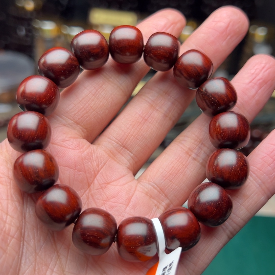 檀香紫檀（小叶紫檀）手串/手链1314原汁原味泥料带星氧化款