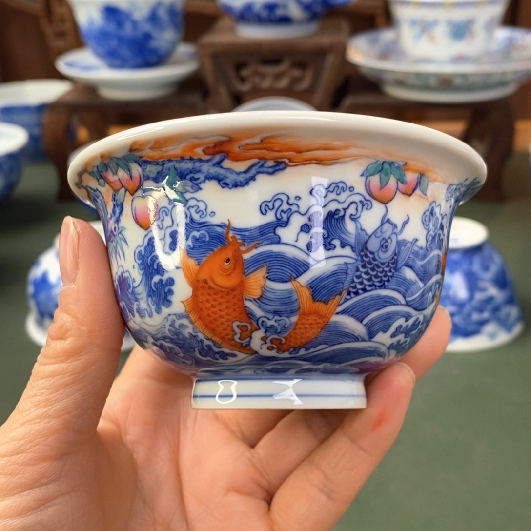 杯樂***q景德镇陶瓷手工手绘