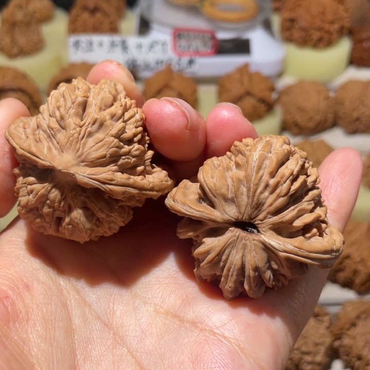 文玩核桃吊坠全品白茬四座楼43