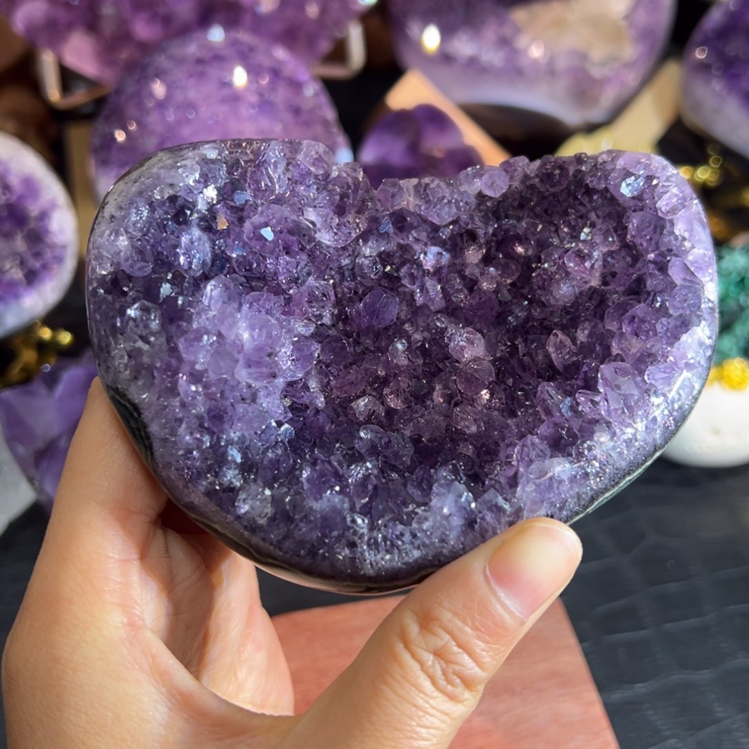 珠宝半成品未镶嵌紫晶10