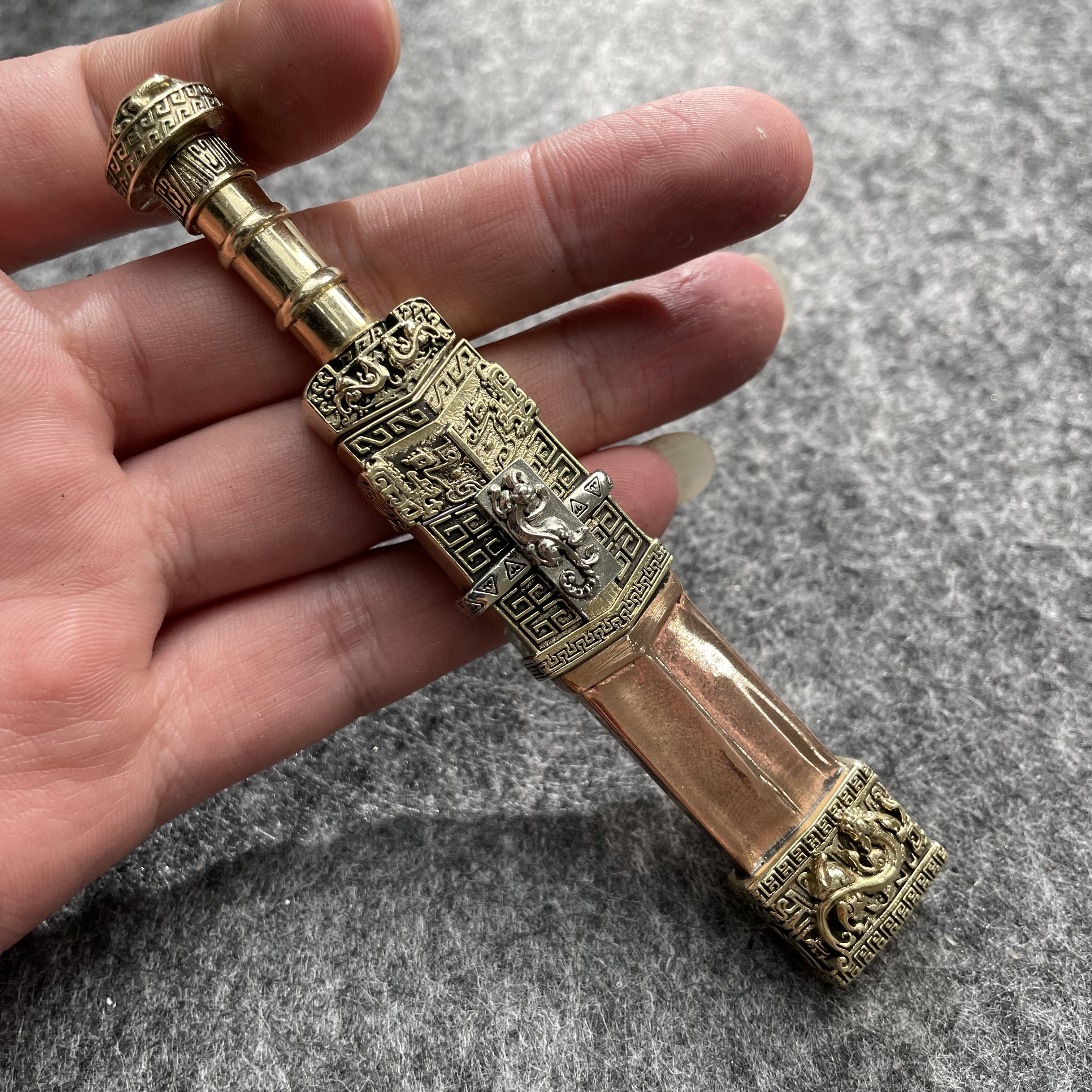 【螭龙楚剑】小型茶刀袖珍古代兵器微型刀剑迷你微兵器摆件