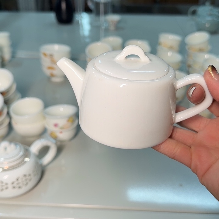 微瑕高端羊脂玉系列泡茶壶汉瓦200