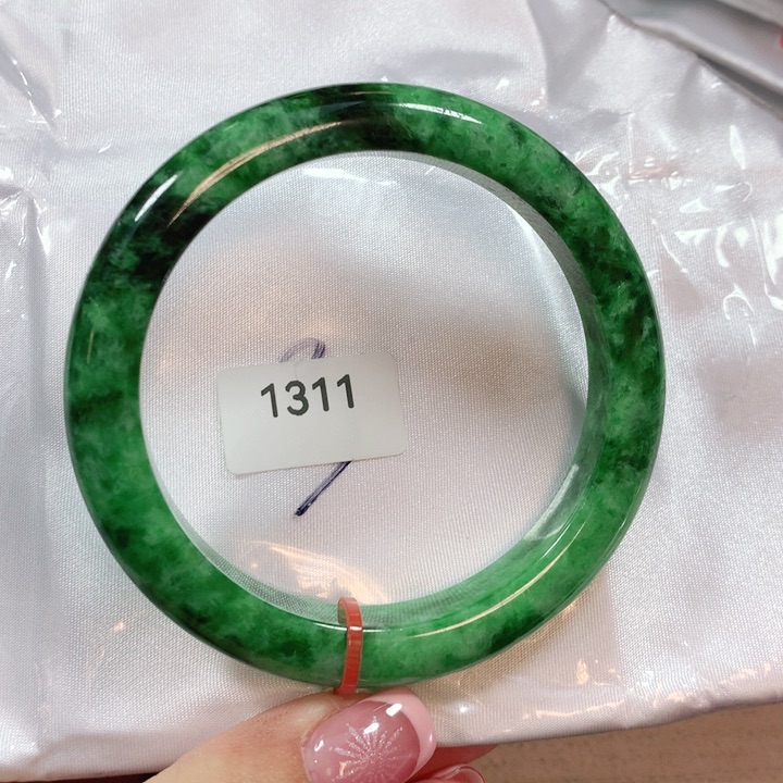 翡翠手镯未镶嵌天然翡翠手镯57