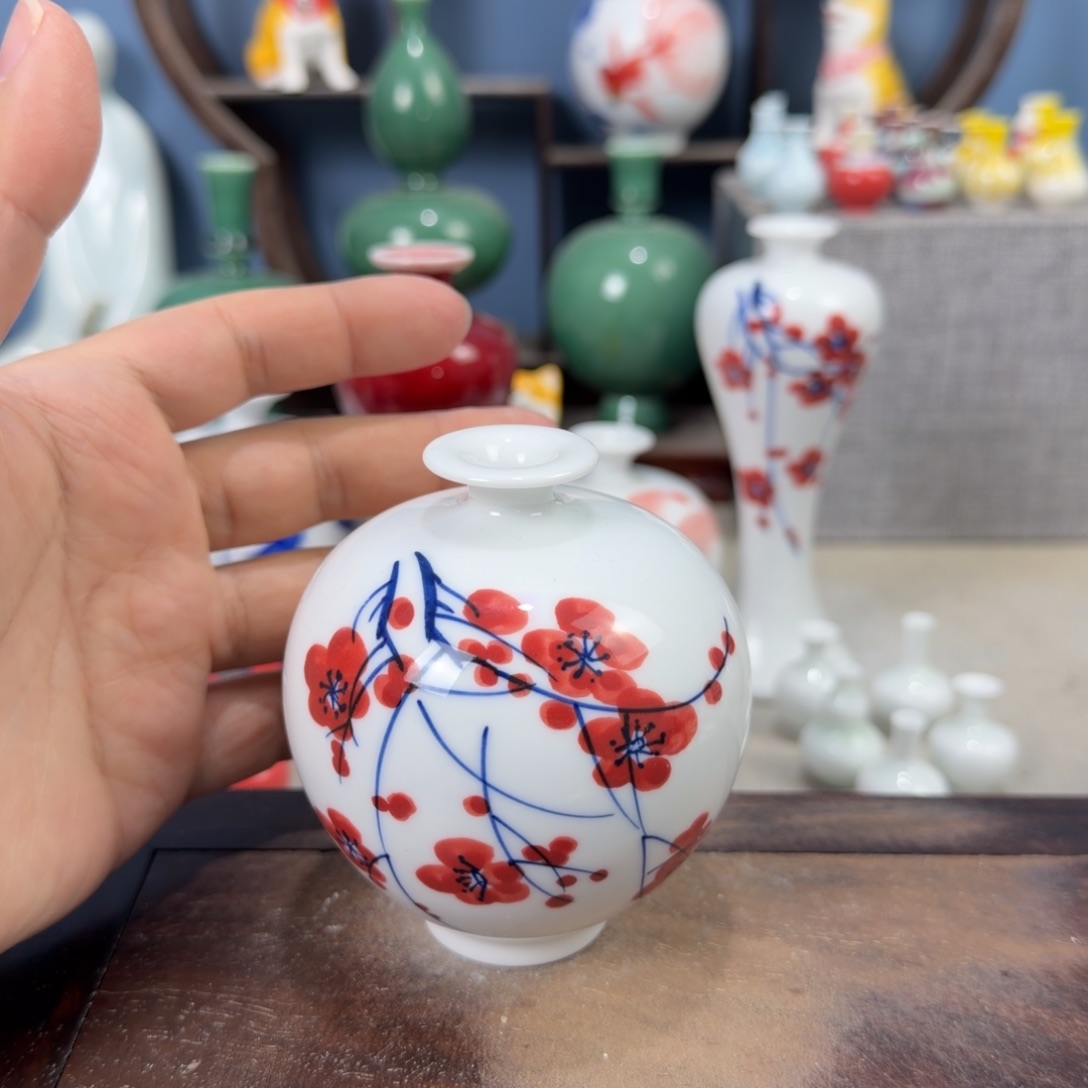 陶瓷手工小花器摆件