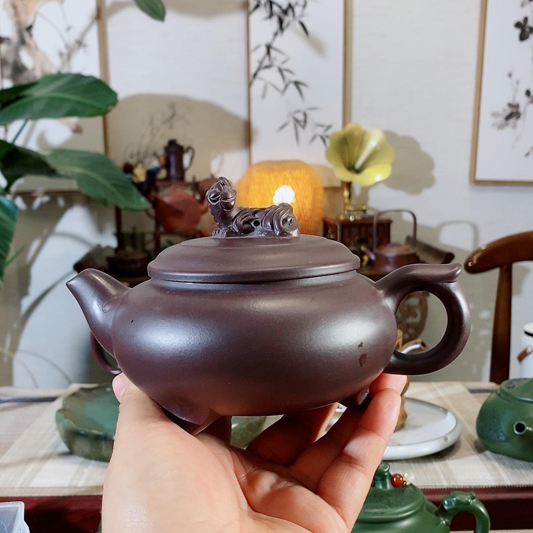 紫砂茶壶宜兴紫砂壶甩出吃货