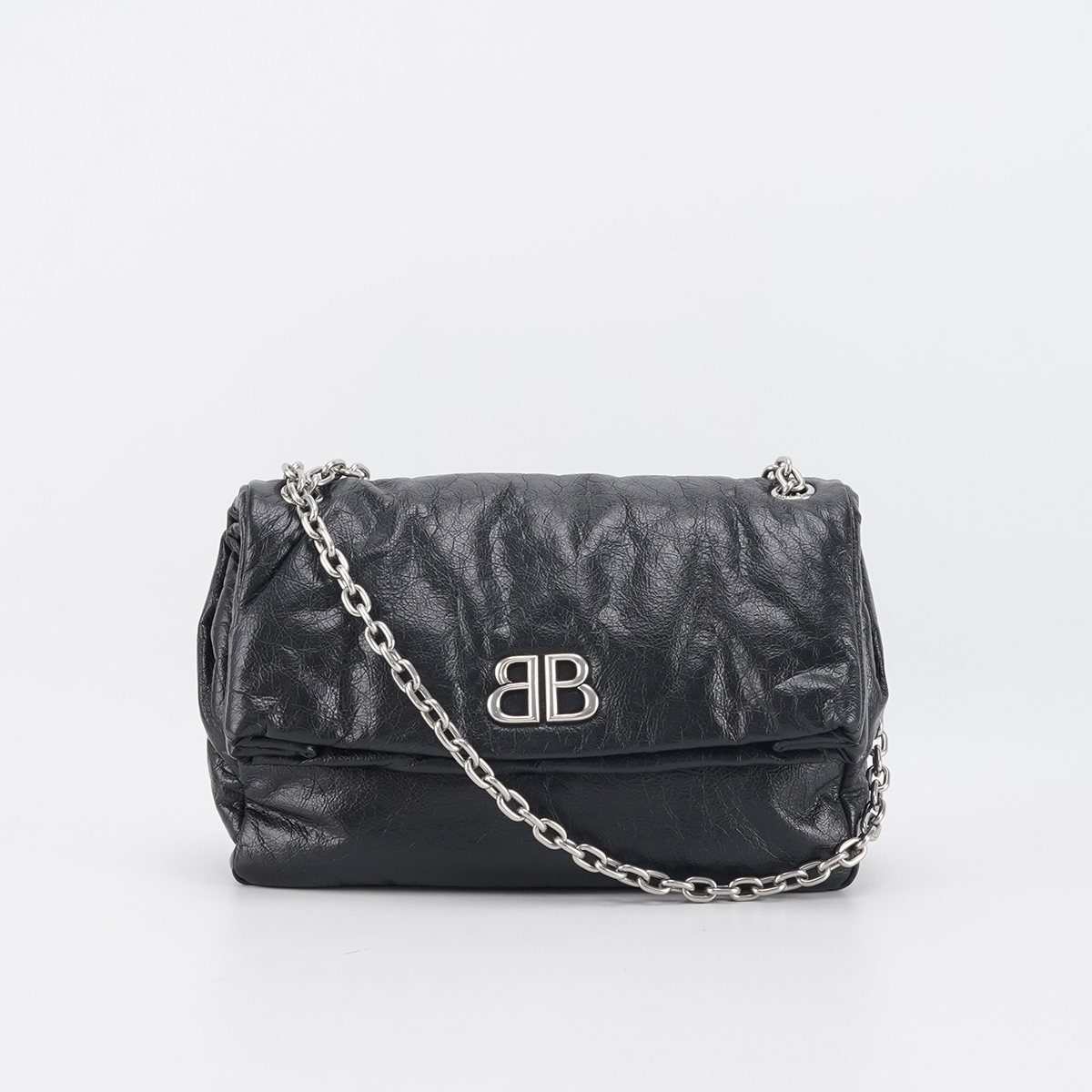 95新 Balenciaga/巴黎世家 Monaco 黑 链条包/BGG900780005