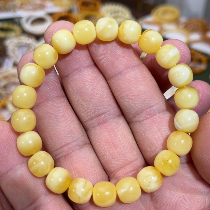M***e琥珀未镶嵌手链微瑕000010.0x9.5mm